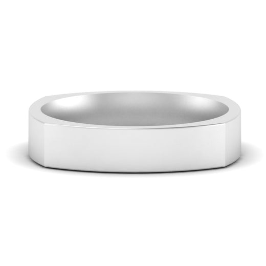 Square Comfort Fit Mens Wedding Band