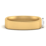 Load image into Gallery viewer, 4 mm Square Comfort Fit Mens Wedding Band
