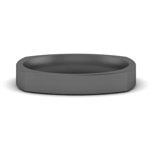 Square Comfort Fit Mens Wedding Band