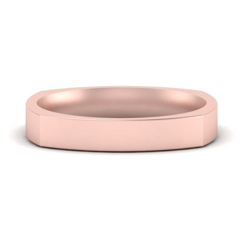 Square Comfort Fit Mens Wedding Band