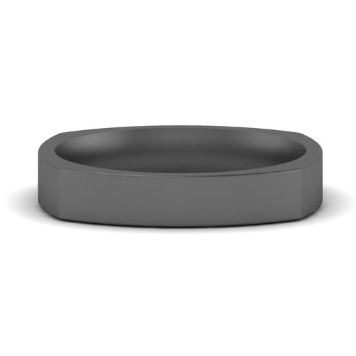 Square Comfort Fit Mens Wedding Band