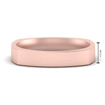 Load image into Gallery viewer, 4 mm Square Comfort Fit Mens Wedding Band
