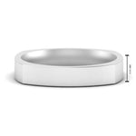 Load image into Gallery viewer, 4 mm Square Comfort Fit Mens Wedding Band
