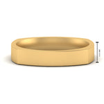 Load image into Gallery viewer, 4 mm Square Comfort Fit Mens Wedding Band
