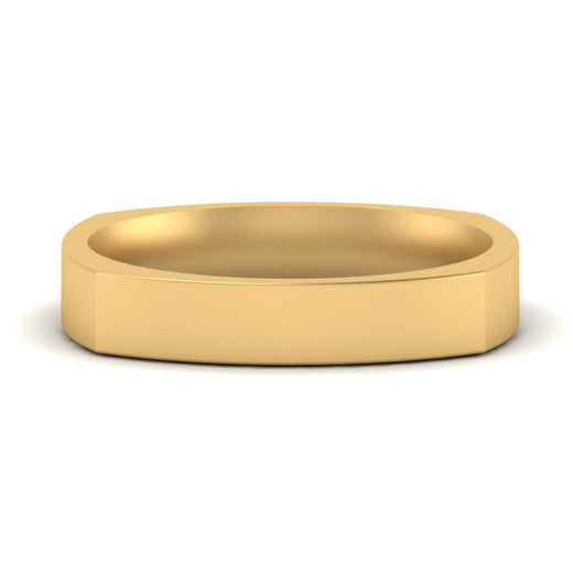 Square Comfort Fit Mens Wedding Band