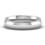 Load image into Gallery viewer, 4 mm Comfort Fit Wedding Band Milgrain Edge
