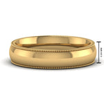 Load image into Gallery viewer, 4 mm Comfort Fit Wedding Band Milgrain Edge
