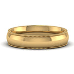 Load image into Gallery viewer, 4 mm Comfort Fit Wedding Band Milgrain Edge
