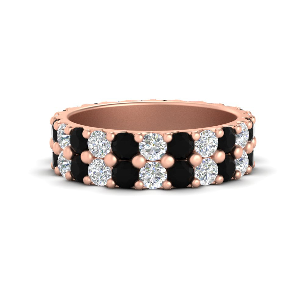 common-prong-black-diamond-double-row-diamond-eternity-band-in-rose-gold-FD11378BGBLACK-3.25CT-NL-RG