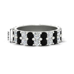 Load image into Gallery viewer, common-prong-black-diamond-double-row-diamond-eternity-band-in-white-gold-FD11378BGBLACK-3.25CT-NL-WG
