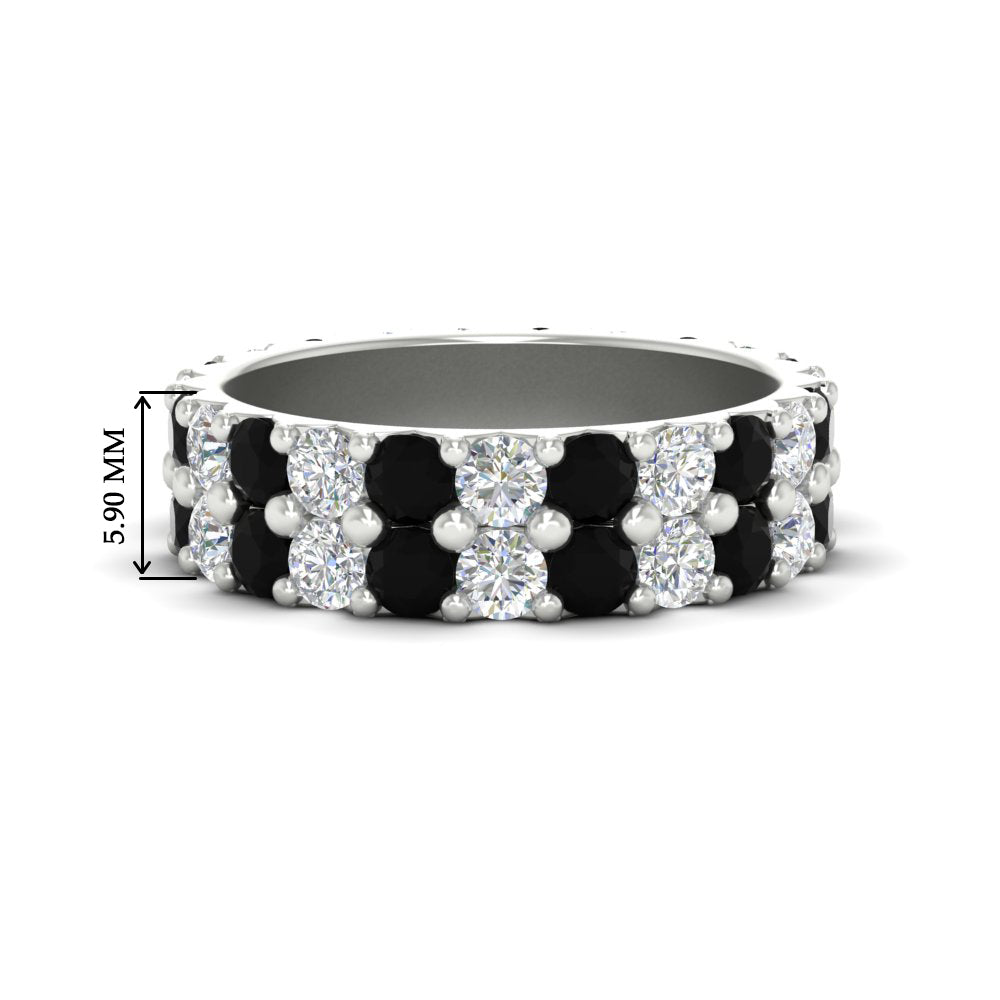 common-prong-black-diamond-double-row-diamond-eternity-band-in-white-gold-FD11378BGBLACK-3.25CT-NL-WG