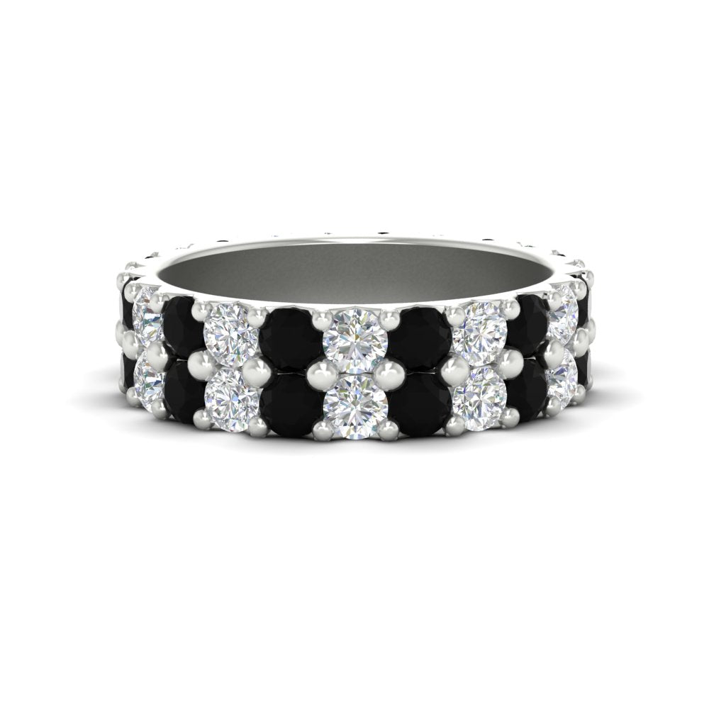 common-prong-black-diamond-double-row-diamond-eternity-band-in-white-gold-FD11378BGBLACK-3.25CT-NL-WG