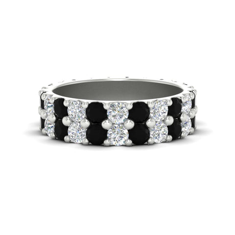common-prong-black-diamond-double-row-diamond-eternity-band-in-white-gold-FD11378BGBLACK-3.25CT-NL-WG