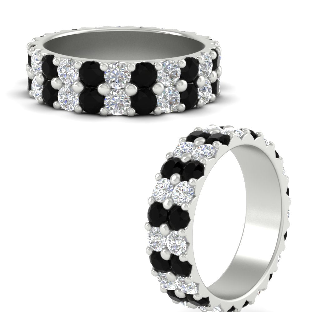 common-prong-black-diamond-double-row-diamond-eternity-band-in-white-gold-FD11378BGBLACK-3.25CT-NL-WG