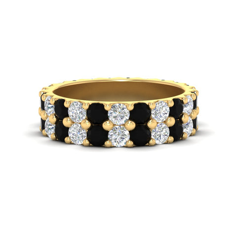 common-prong-black-diamond-double-row-diamond-eternity-band-in-yellow-gold-FD11378BGBLACK-3.25CT-NL-YG
