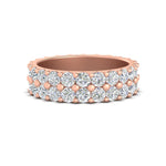 Load image into Gallery viewer, common-prong-double-row-diamond-eternity-band-in-rose-gold-FD11378B-3.25CT-NL-RG

