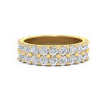 Load image into Gallery viewer, common-prong-double-row-diamond-eternity-band-in-yellow-gold-FD11378B-3.25CT-NL-YG
