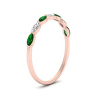 Load image into Gallery viewer, common-prong-elongated-emerald-wedding-ring-in-FD9939BGEMGR-NL-RG
