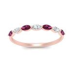Load image into Gallery viewer, common-prong-elongated-pink-sapphire-wedding-ring-in-FD9939BGSADRPI-NL-RG
