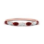 Load image into Gallery viewer, common-prong-elongated-ruby-wedding-ring-in-FD9939BGRUDR-NL-RG
