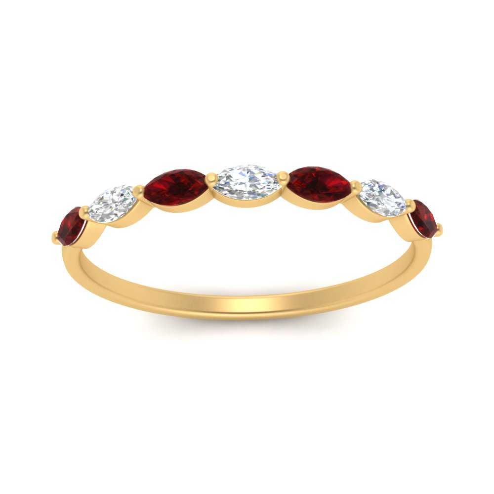 common-prong-elongated-ruby-wedding-ring-in-FD9939BGRUDR-NL-YG