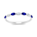 Load image into Gallery viewer, common-prong-elongated-sapphire-wedding-ring-in-FD9939BGSABL-NL-WG
