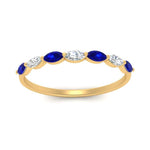 Load image into Gallery viewer, common-prong-elongated-sapphire-wedding-ring-in-FD9939BGSABL-NL-YG
