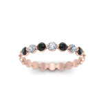 Load image into Gallery viewer, common-prong-round-7-band-with-black-diamond-in-rose-gold-FD9450BGBLACK-NL-RG.jpg
