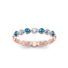 Load image into Gallery viewer, common-prong-round-7-diamond-band-with-blue-topaz-in-rose-gold-FD9450BGICBLTO-NL-RG.jpg