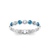 Load image into Gallery viewer, common-prong-round-7-diamond-band-with-blue-topaz-in-white-gold-FD9450BGICBLTO-NL-WG.jpg