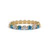 Load image into Gallery viewer, common-prong-round-7-diamond-band-with-blue-topaz-in-yellow-gold-FD9450BGICBLTO-NL-YG.jpg