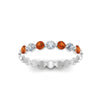 Load image into Gallery viewer, common-prong-round-7-diamond-band-with-orange-sapphire-in-white-gold-FD9450BGSAOR-NL-WG.jpg