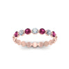 Load image into Gallery viewer, common-prong-round-7-diamond-band-with-pink-sapphire-in-rose-gold-FD9450BGSADRPI-NL-RG.jpg