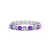 Load image into Gallery viewer, common-prong-round-7-diamond-band-with-purple-topaz-in-white-gold-FD9450BGVITO-NL-WG.jpg