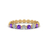 Load image into Gallery viewer, common-prong-round-7-diamond-band-with-purple-topaz-in-yellow-gold-FD9450BGVITO-NL-YG.jpg