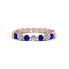 Load image into Gallery viewer, common-prong-round-7-diamond-band-with-sapphire-in-rose-gold-FD9450BGSABL-NL-RG.jpg