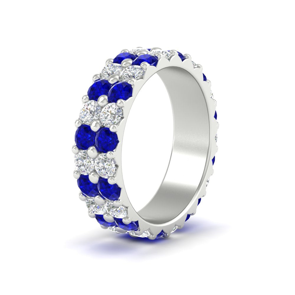 common-prong-sapphire-double-row-diamond-eternity-band-in-white-gold-FD11378BGSABL-3.25CT-NL-WG