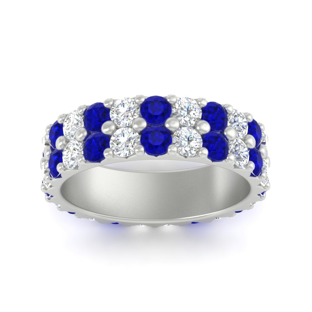 common-prong-sapphire-double-row-diamond-eternity-band-in-white-gold-FD11378BGSABL-3.25CT-NL-WG