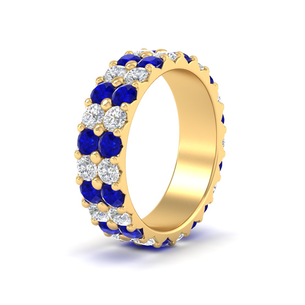 common-prong-sapphire-double-row-diamond-eternity-band-in-yellow-gold-FD11378BGSABL-3.25CT-NL-YG