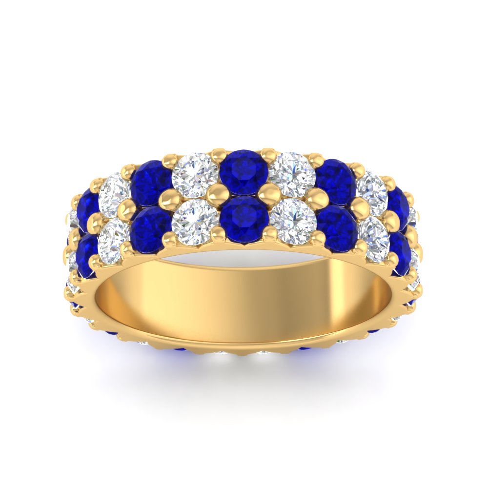 common-prong-sapphire-double-row-diamond-eternity-band-in-yellow-gold-FD11378BGSABL-3.25CT-NL-YG