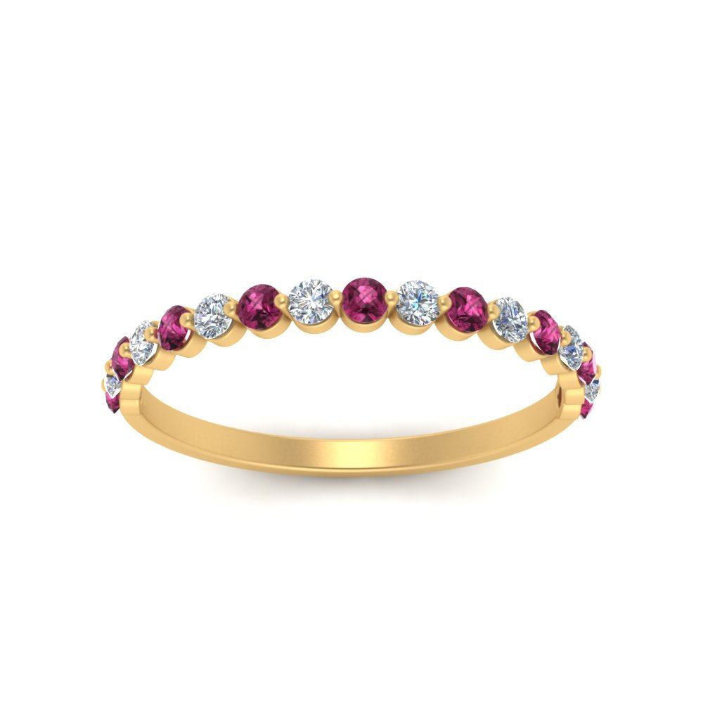common-prong-thin-round-diamond-wedding-band-with-pink-sapphire-in-FDENS3023BGSADRPI-NL-YG