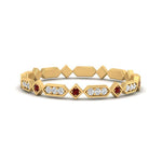 Load image into Gallery viewer, compass-point-antique-stacking-diamond-ring-with-ruby-in-yellow-gold-FD9672BGRUDR-NL-YG.jpg
