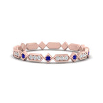 Load image into Gallery viewer, compass-point-antique-stacking-diamond-ring-with-sapphire-in-rose-gold-FD9672BGSABL-NL-RG.jpg

