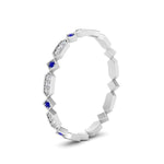 Load image into Gallery viewer, compass-point-antique-stacking-diamond-ring-with-sapphire-in-white-gold-FD9672BGSABL-NL-WG.jpg
