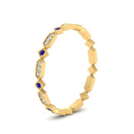 Load image into Gallery viewer, compass-point-antique-stacking-diamond-ring-with-sapphire-in-yellow-gold-FD9672BGSABL-NL-YG.jpg
