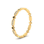 Load image into Gallery viewer, compass-point-antique-stacking-ring-with-black-diamond-in-yellow-gold-FD9672BGBLACK-NL-YG.jpg
