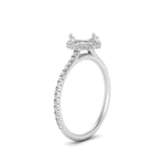 Load image into Gallery viewer, Semi Mount Compass Point Under Halo Engagement Ring
