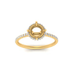 Load image into Gallery viewer, Semi Mount Compass Point Under Halo Engagement Ring
