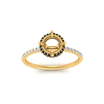 Load image into Gallery viewer, Semi Mount Compass Point Under Halo Engagement Ring
