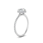 Load image into Gallery viewer, Compass Point Under Halo Engagement Ring
